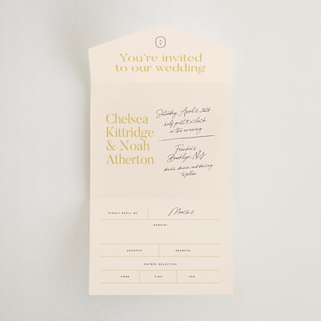 All-in-One Wedding Invitations