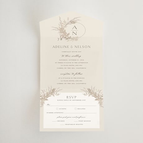 All-in-One Wedding Invitations