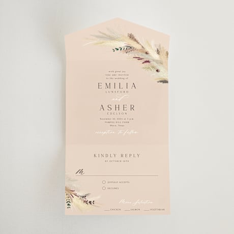 All-in-One Wedding Invitations