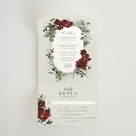 All-in-One Wedding Invitations