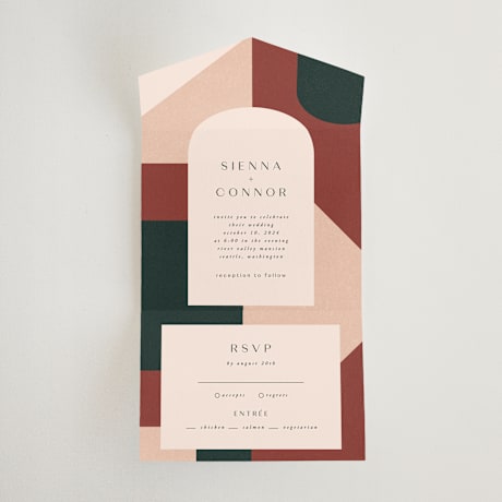 All-in-One Wedding Invitations