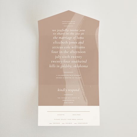 All-in-One Wedding Invitations