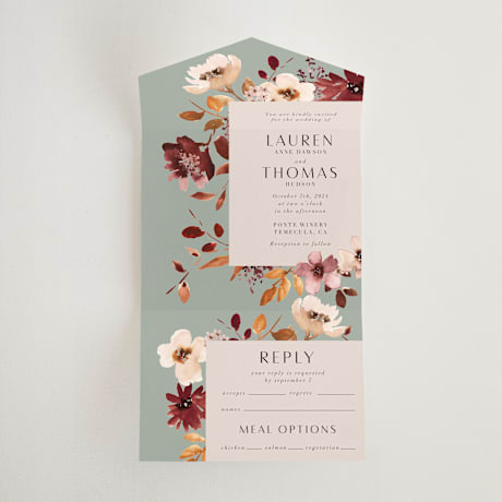 All-in-One Wedding Invitations