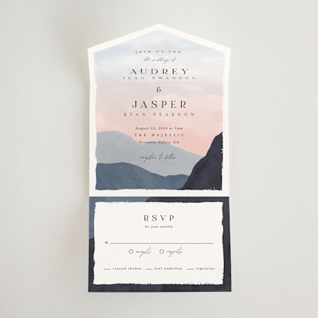 All-in-One Wedding Invitations