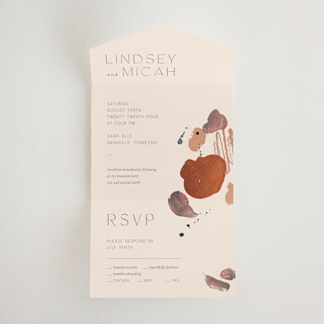 All-in-One Wedding Invitations