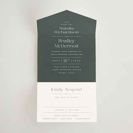 All-in-One Wedding Invitations