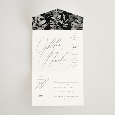 All-in-One Wedding Invitations