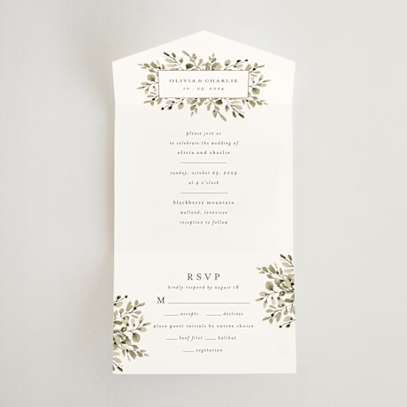 All-in-One Wedding Invitations