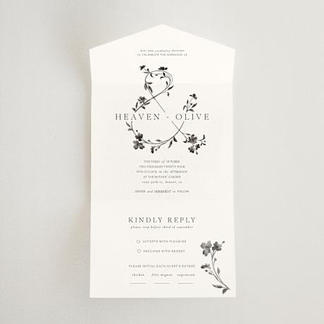 All-in-One Wedding Invitations