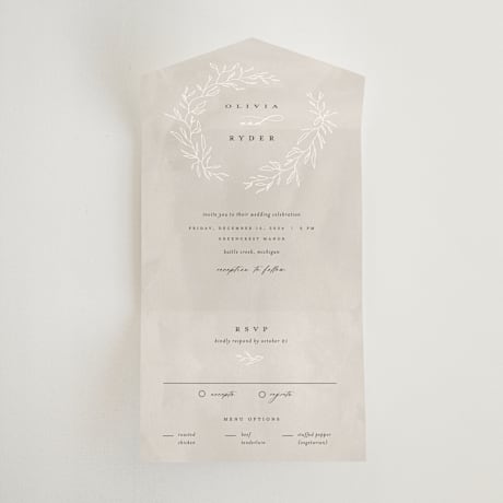 All-in-One Wedding Invitations