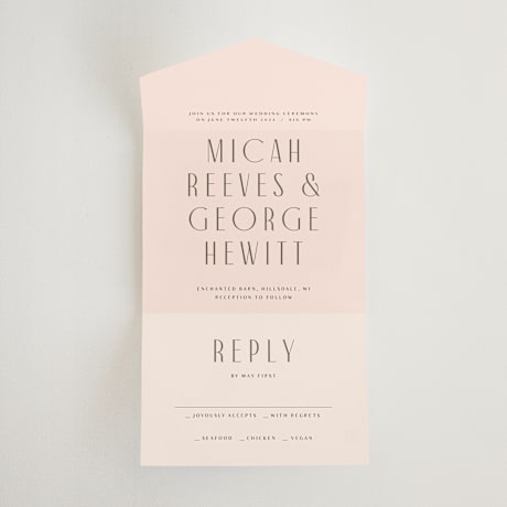 All-in-One Wedding Invitations