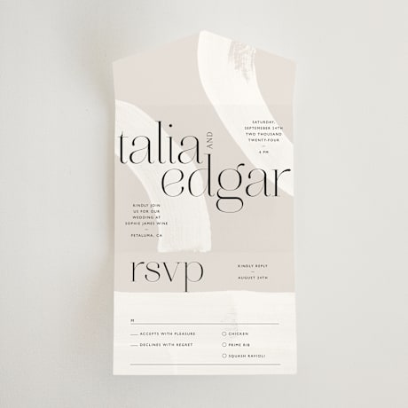 All-in-One Wedding Invitations