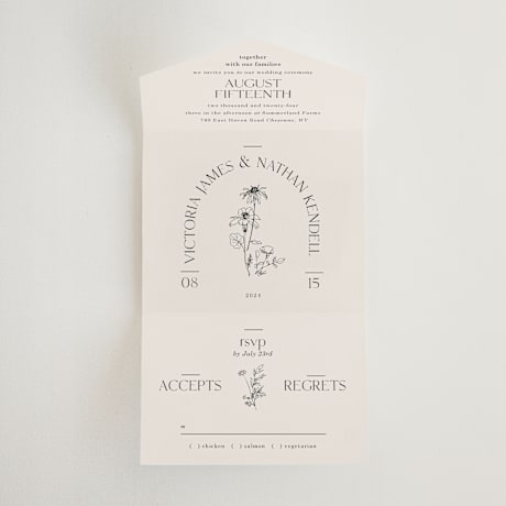 All-in-One Wedding Invitations