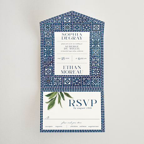 All-in-One Wedding Invitations
