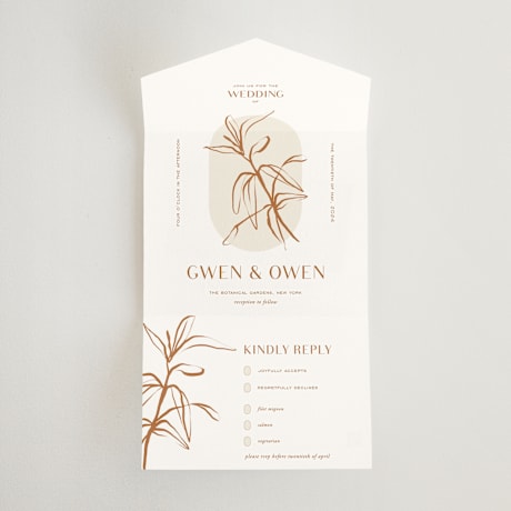 All-in-One Wedding Invitations