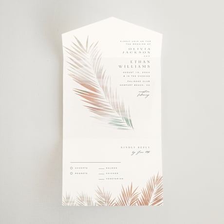 All-in-One Wedding Invitations