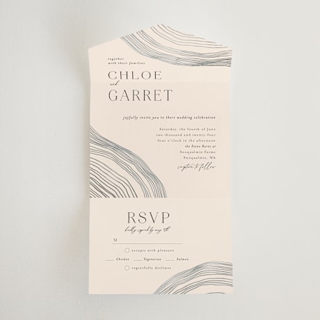 All-in-One Wedding Invitations