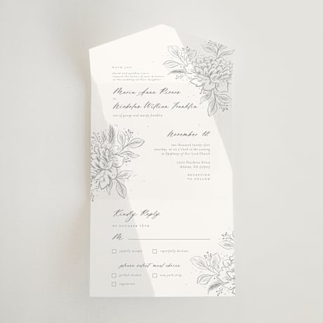 All-in-One Wedding Invitations