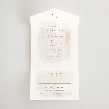 All-in-One Wedding Invitations