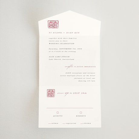 All-in-One Wedding Invitations