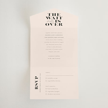 All-in-One Wedding Invitations
