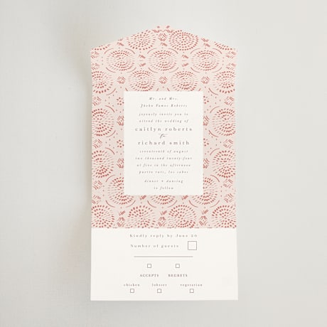 All-in-One Wedding Invitations