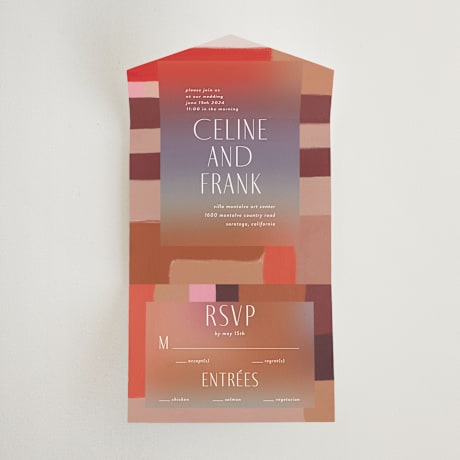 All-in-One Wedding Invitations