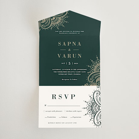 All-in-One Wedding Invitations