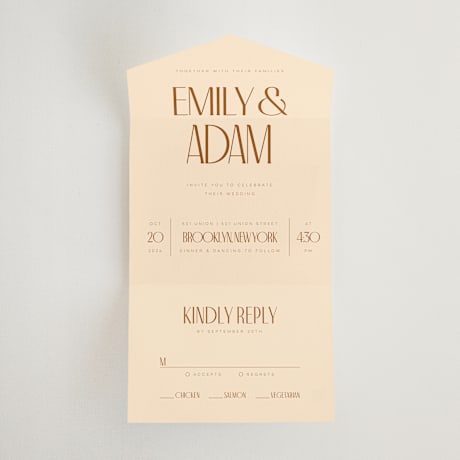 All-in-One Wedding Invitations