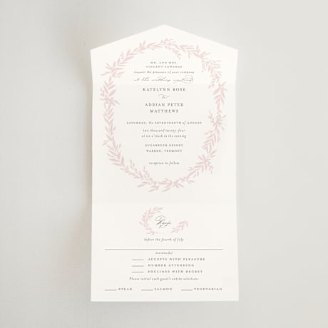 All-in-One Wedding Invitations