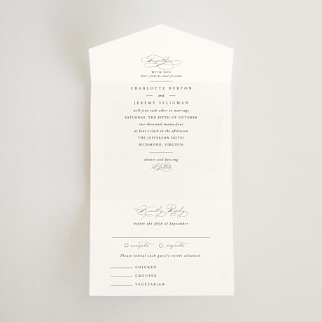 All-in-One Wedding Invitations