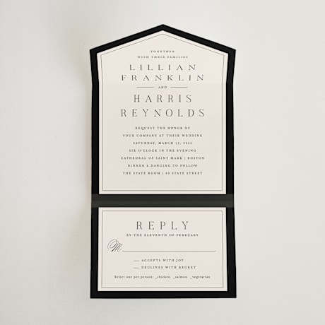 All-in-One Wedding Invitations