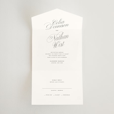 All-in-One Wedding Invitations