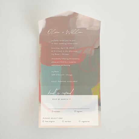 All-in-One Wedding Invitations