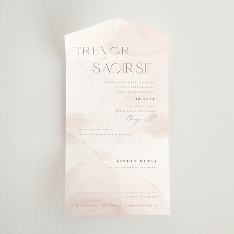 All-in-One Wedding Invitations