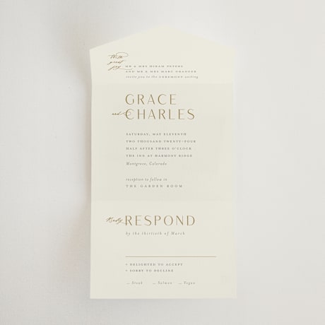All-in-One Wedding Invitations