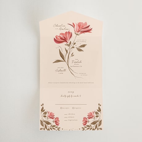 All-in-One Wedding Invitations