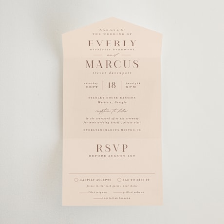 All-in-One Wedding Invitations