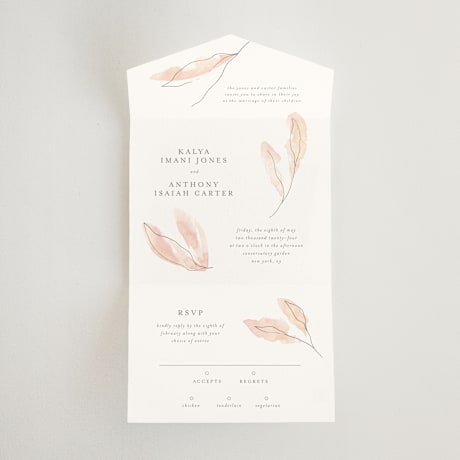 All-in-One Wedding Invitations