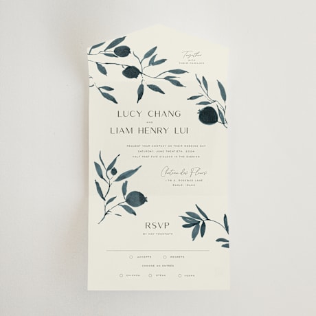 All-in-One Wedding Invitations