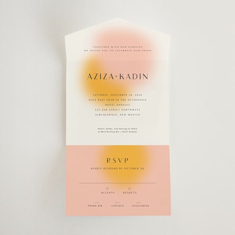 All-in-One Wedding Invitations