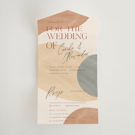 All-in-One Wedding Invitations