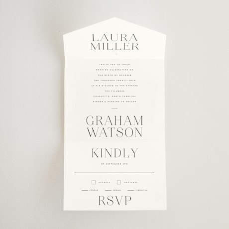 All-in-One Wedding Invitations