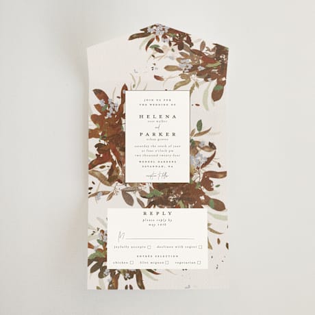 All-in-One Wedding Invitations
