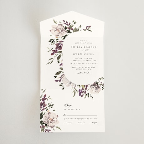 All-in-One Wedding Invitations