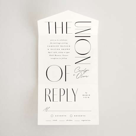 All-in-One Wedding Invitations