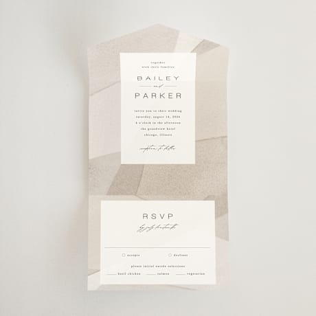All-in-One Wedding Invitations