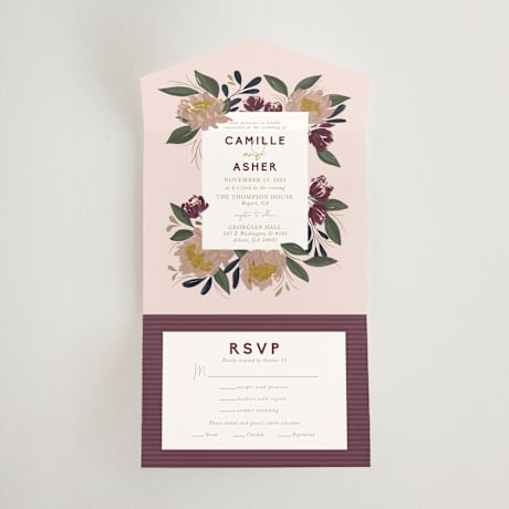 All-in-One Wedding Invitations