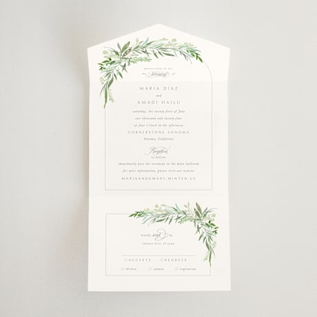 All-in-One Wedding Invitations