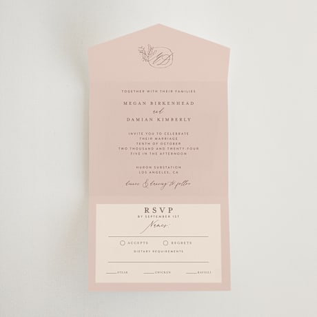 All-in-One Wedding Invitations